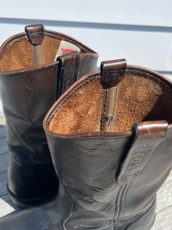 Men\'s Red Wing Pecos 115 Leather Western Work Boots sz 10.5 D Pull On main image 4